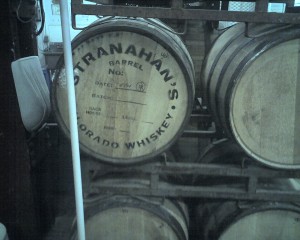 Stranahan's Whiskey casks at Great Divide.